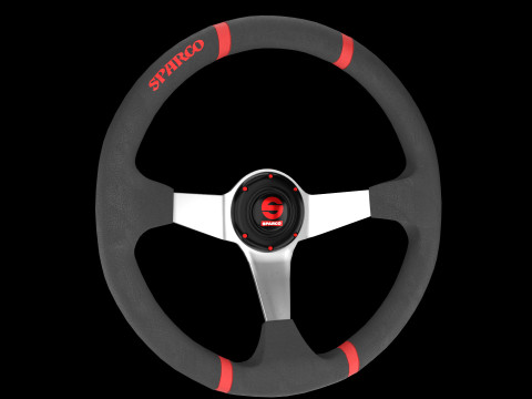 Sports Car Steering Wheel 03 3Dモデル
