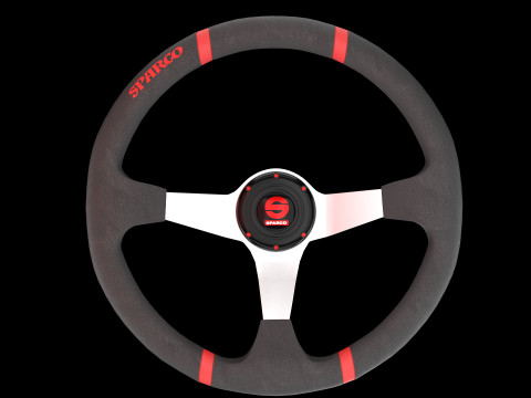 Sports Car Steering Wheel 03 3D मॉडल