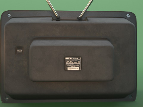 Old Retro CRT TV 3Dモデル