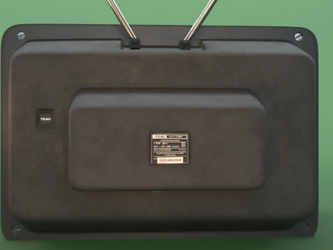 पुराना रेट्रो सीआरटी टीवी 3D मॉडल