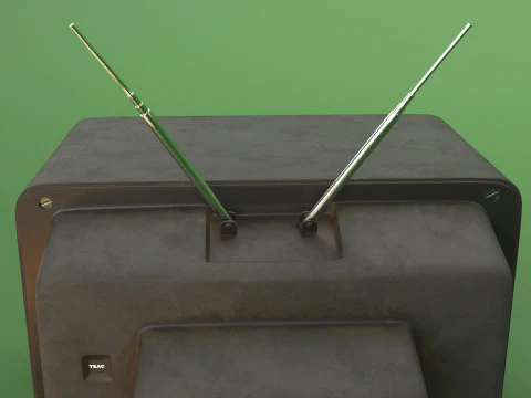 पुराना रेट्रो सीआरटी टीवी 3D मॉडल