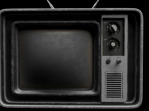 पुराना रेट्रो सीआरटी टीवी 3D मॉडल