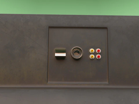 पुराना रेट्रो सीआरटी टीवी 3D मॉडल