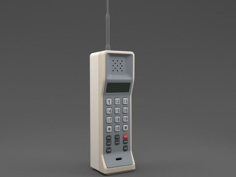 Retro Analog Mobile Phone 3Dモデル