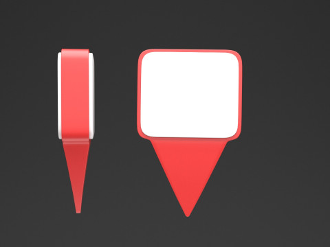 Location Markers 9 in 1 3D Model