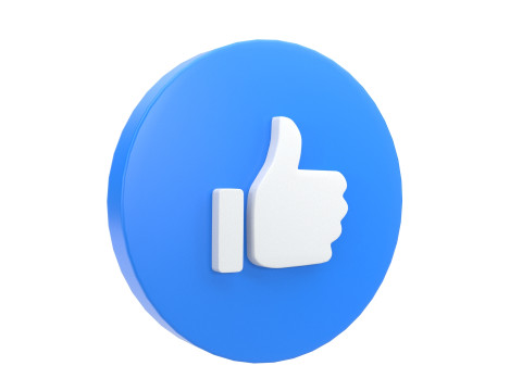 Social Media Icons 3D-Modell