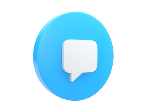 Social Media Icons 3D-Modell