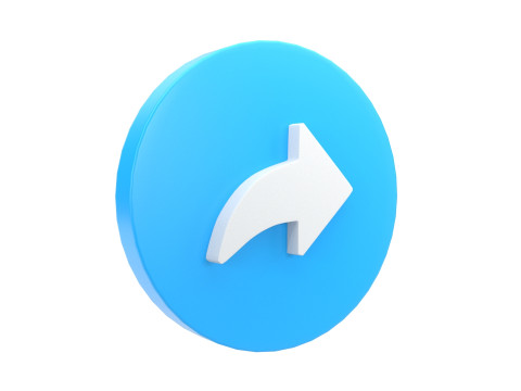 Social Media Icons 3D-Modell