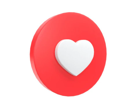 Social Media Icons 3D Model