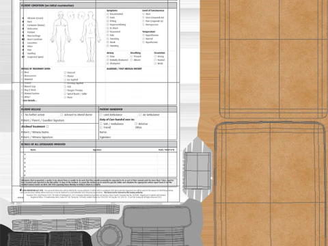 Medical Report Clipboard 3D Model