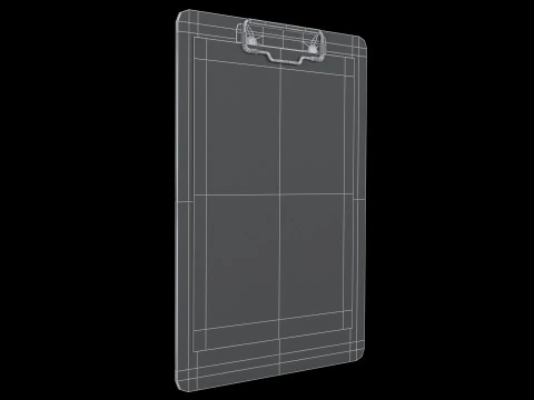Medical Report Clipboard 3D Model