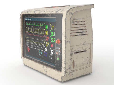 Abandoned Patient Monitor 3D Модель