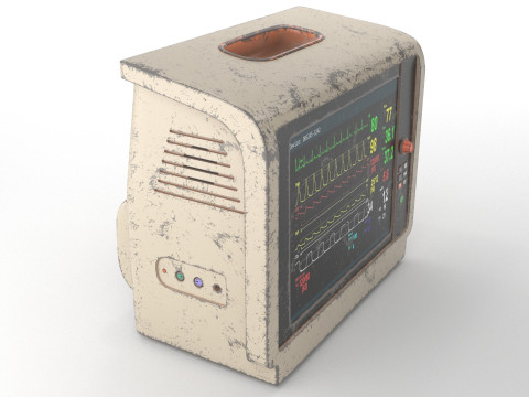 Abandoned Patient Monitor 3D Модель
