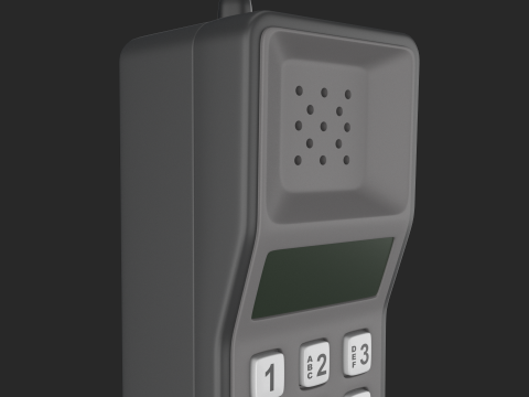 Retro Brick Cell Phone Modelo 3D