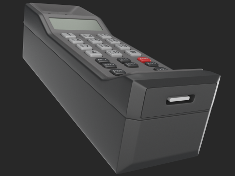 Retro Brick Cell Phone Modelo 3D