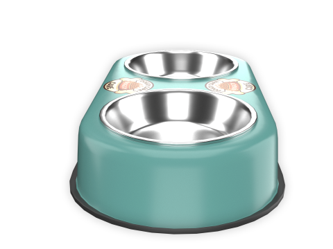 Dog Food and Water Bowl Modèle 3D