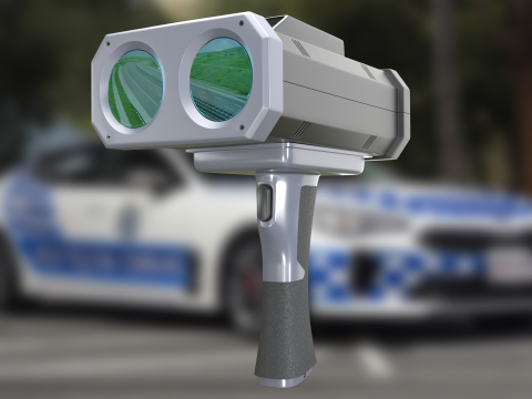 Pistola veloce della polizia LIDAR Modello 3D