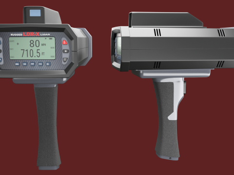Pistola veloce della polizia LIDAR Modello 3D