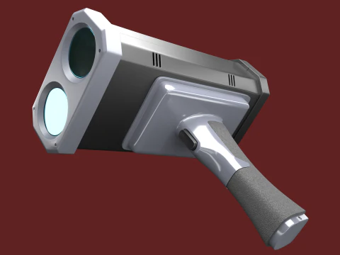 LIDAR Police SpeedGun 3D Model