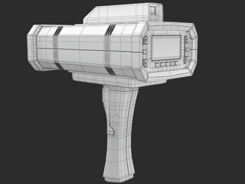 Pistola veloce della polizia LIDAR Modello 3D