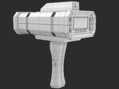 LIDAR Police SpeedGun 3D Model