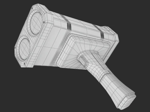 LIDAR Police SpeedGun 3D Model