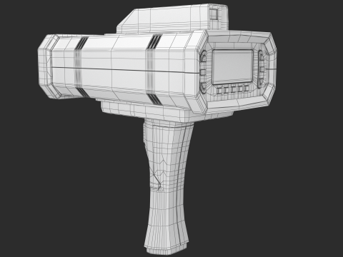 Pistola veloce della polizia LIDAR Modello 3D