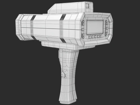LIDAR Police SpeedGun 3D Model