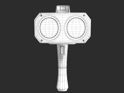 Pistola veloce della polizia LIDAR Modello 3D