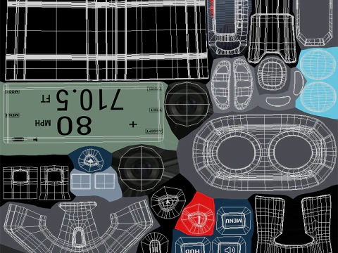 LIDAR Police SpeedGun 3D Model