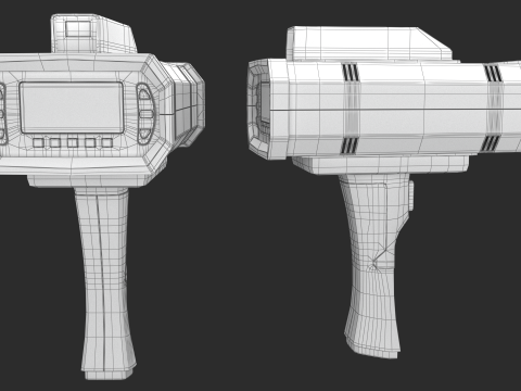 Pistola veloce della polizia LIDAR Modello 3D