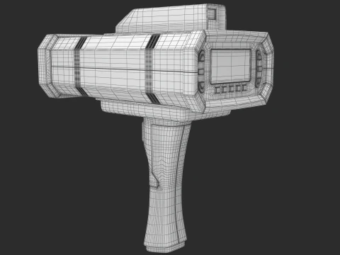 LIDAR Police SpeedGun 3D Model