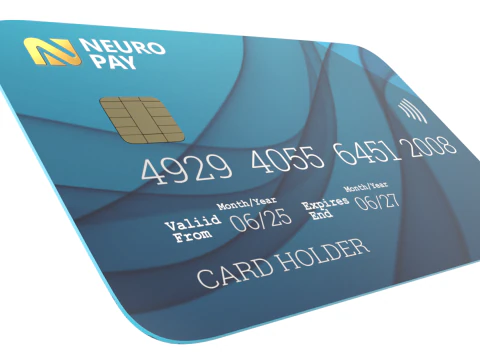 Generic Credit Card Mockup 3D Model