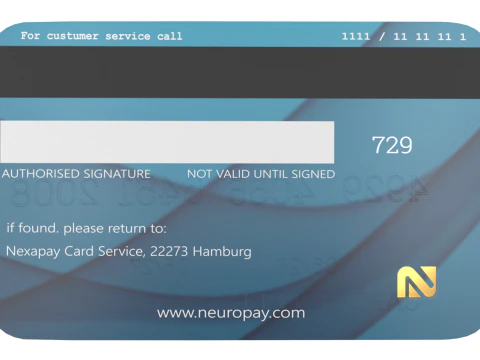 Generic Credit Card Mockup 3D Model