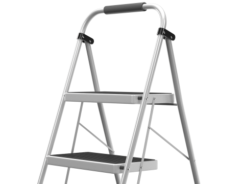 3 Step Folding Ladder 3D Modell