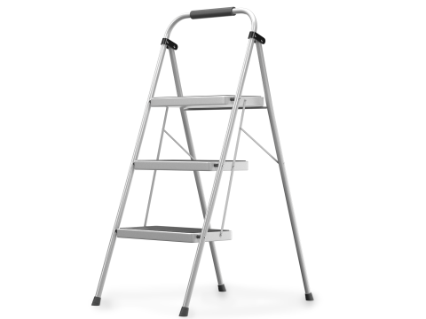 3 Step Folding Ladder 3D Modell