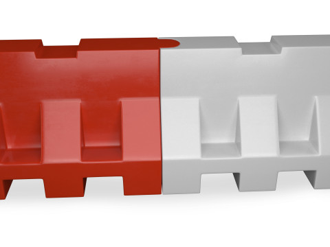 Plastic Road Barricade Model 3D