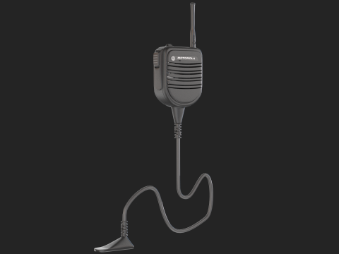 Motorola PSM Radio Mic 3D 모델