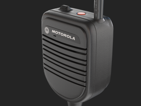 Motorola PSM Radio Mic 3D 모델