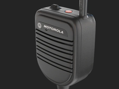Motorola PSM Radio Mic 3D Model