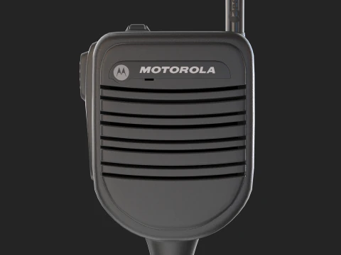 Motorola PSM Radio Mic 3D Model