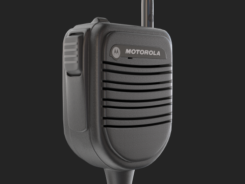 Motorola PSM Radio Mic 3D 모델