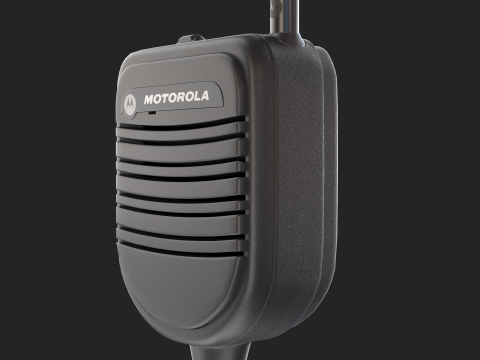 Motorola PSM Radio Mic 3D 모델