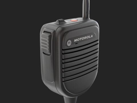 Motorola PSM Radio Mic 3D 모델
