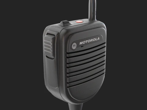 Motorola PSM Radio Mic 3D Model