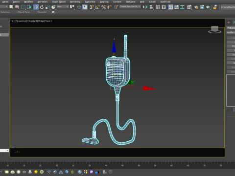 Motorola PSM Radio Mic 3D 모델