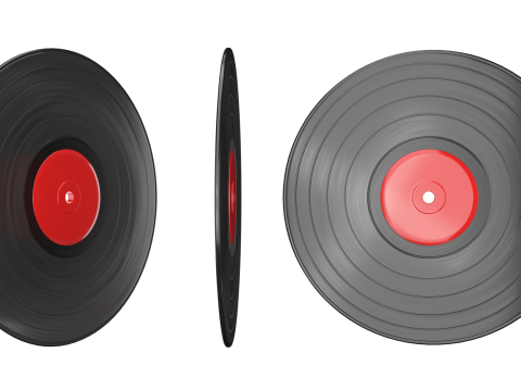 Vinyl Record 3D मॉडल