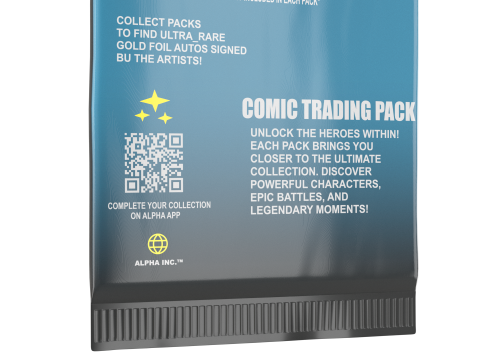 Superhero Trading Card Booster Pack 3D मॉडल