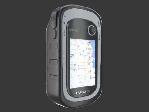 Biały nawigator GPS Model 3D