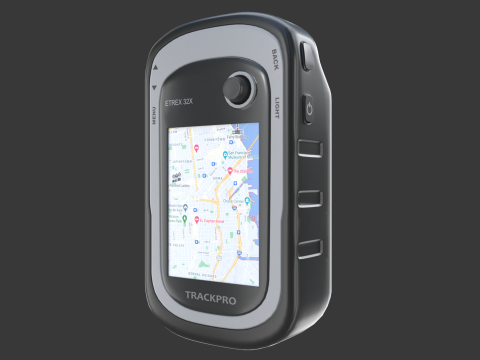 Biały nawigator GPS Model 3D
